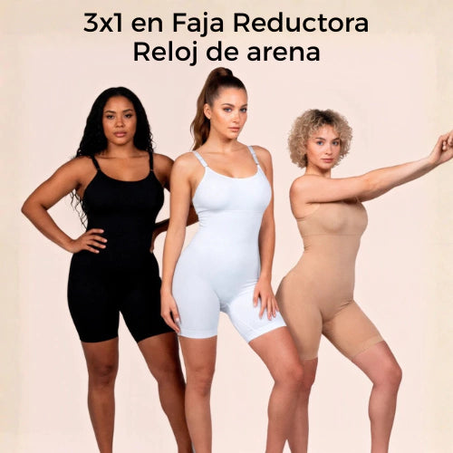 3x1 en Faja reductora reloj de arena